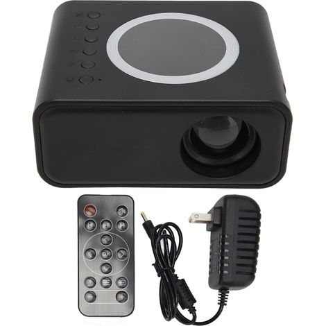 Mini projecteur portable Full HD 1080P LED projecteur cinéma maison film pour iOS Android ordinateur portable noir prise EU (1/5)