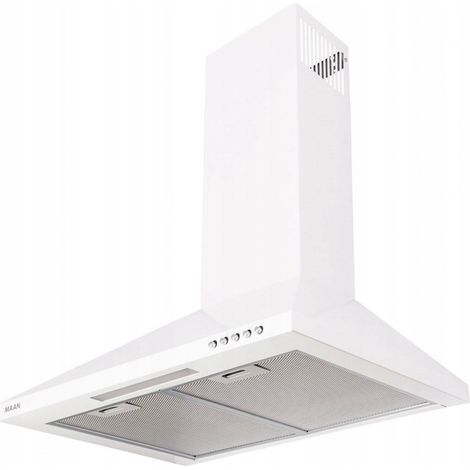 CAMPANA EXTRACTORA DE PARED WHITE MAAN DE 60 CM CON FILTRO LED