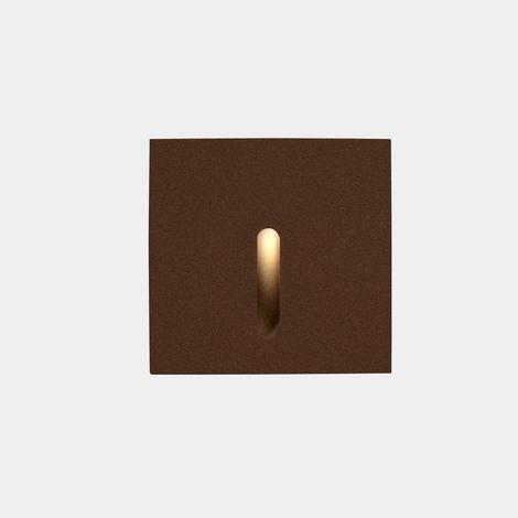 LEDS C4 Bat Applique murale encastrée extérieure à LED marron 2,2 W 4000 K IP66