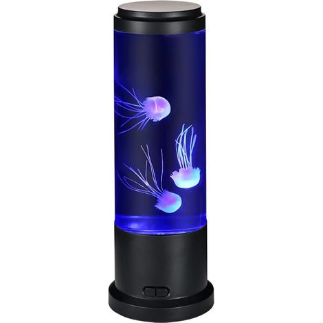 Lampara De Medusa - 28 Cm - Bomba Silenciosa 25 Db - Alimentacion Usb O Pilas Aa - Cambio Automatico De Color - 3 Medusas De Plastico (1/5)