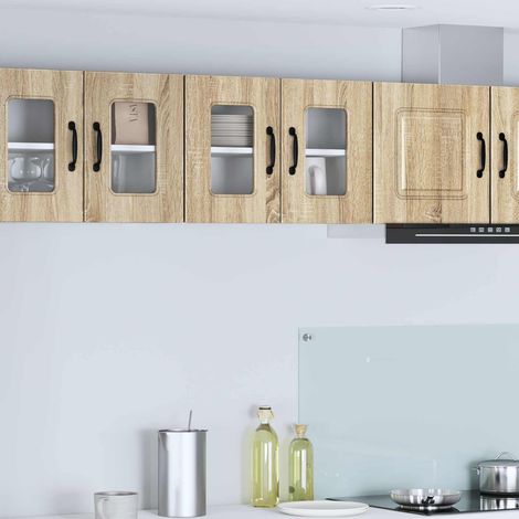 vidaXL Panneau de lave-vaisselle Kalmar 2 pcs Chêne Sonoma (1/5)