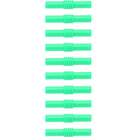 Connecteur banane femelle-femelle 4mm, lot de 10, prolongateur isolé vert, fiche banane pour appareils électroniques (1/5)