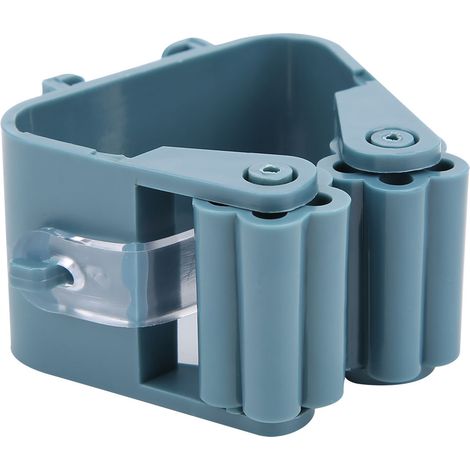 Lot de 7 supports à balais suspendus, fixation adhésive sans perçage, pour salle de bain ou maison, bleu violacé (1/5)