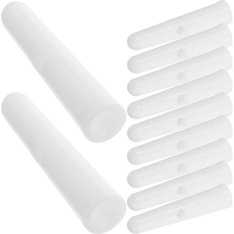 Accessoires Parasol Embouts Baleine Blanc en Plastique Lot de 10 pour Réparation et Entretien, Adapté aux Parapluie en Scène DIY Couleur Aléatoire (1/5)