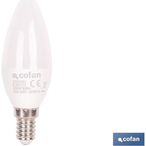 Lampadina a LED tipo candelabra 6,5 W E14 806 lm 3000 K (1/4)