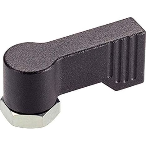 HALDER 24101.0232 Loquet torsade, noir, d1=17 mm (1/5)