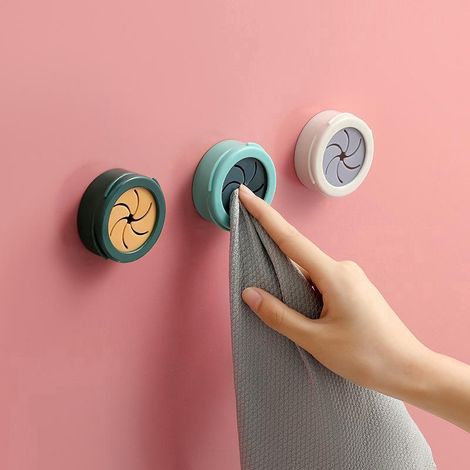 3 porte-serviettes inox chromés ronds, crochets qualité supérieure pour salle bain (1/5)