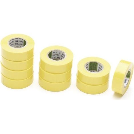 Nitto - Isolierband - Gelb - 19 mm x 10 m