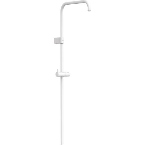 TRES 03463501BM OVER-WALL Barra de Ducha Larga Adaptable a Grifo Termostático Mural con Conexión Compatible Color Blanco Mate - ref: 03463501BM