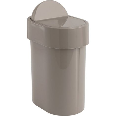 Papelera De Baño De 4,8 Litros Gris Paloma En Propylux  Iris