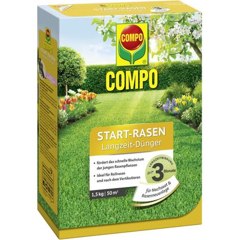 COMPO Start-Rasen Langzeit-Dünger 1,5kg für 50m²