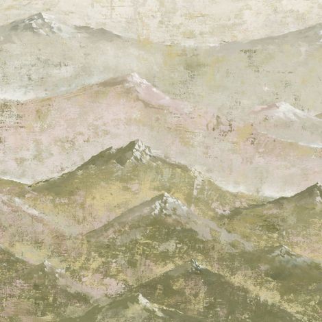 papier peint panoramique montagnes vert  - Komar (1/4)