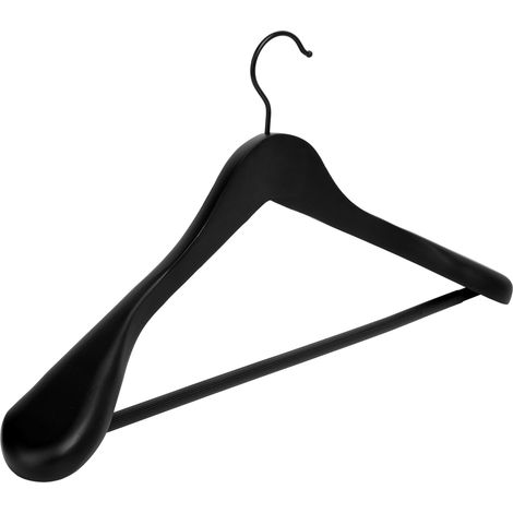 Kleiderbügel aus Holz, schwarz, 1 Stück (1/5)