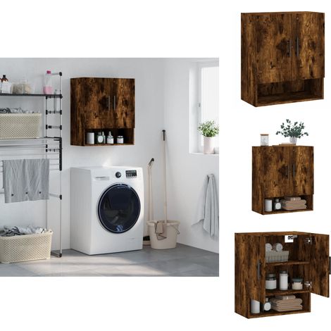Aufbewahrungsschränke & Schließfächer - Living Wandschrank Räuchereiche 60x31x70 cm Holzwerkstoff (1/5)