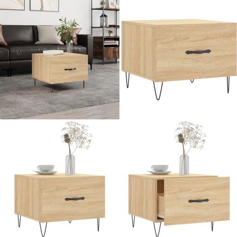 Couchtisch Sonoma-Eiche 50x50x40 cm Holzwerkstoff - Couchtisch - Wohnzimmerstil - Holzwerkstoff - Eiche - Möbelstück - Home & Living (1/5)
