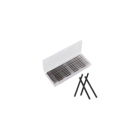 Lames de raboteuse réversibles HSS 82mm – Lot de 10 – Pour bois dur et composites – Dimensions 82x5.5x1.2mm – Remplacement facile