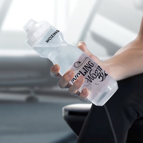 Botella de agua para bicicleta de 750 ml - transparente (1/2)