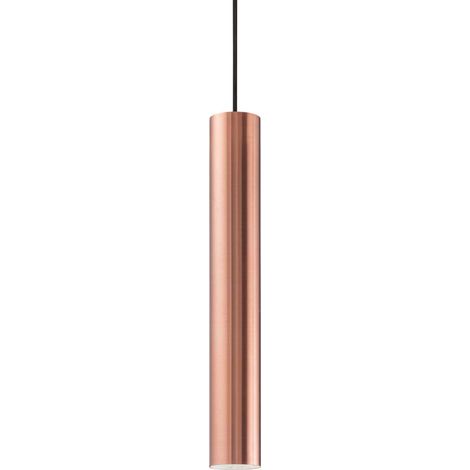Sospensione Moderna Look Metallo Rame 1 Luce Gu10 7W 3000K Luce Calda