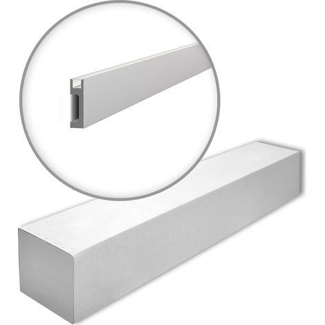 NMC IL10-box WALLSTYL Noel Marquet 1 Box 14 pieces Skirting Moulding for indirect lighting contemporary design grey 28 m