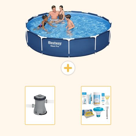 Bestway Bestway Steel Pro Ronde - 366x76 cm - 3-pièces S22310 (1/3)