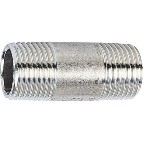 Raccord inox droit à visser - M 1' - 56 mm