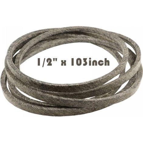 Courroie d'entraînement des lames du pont de la tondeuse à gazon pour John Deere GX20072 GY20570, Cub Cadet/MTD/Troy-Bilt 754-04219 954-04219 OCC-754-04219 1/2"x 103" Fabriqué (1/5)