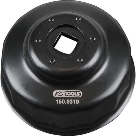 Cloche Pour Filtre À Huile - Diamètre 64 Mm - 14 Cannelures - Noir - 1 Pièce