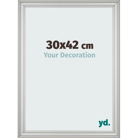 yd. - Cadre photo 30x42 - Argent Mat - MDF - Lazio (1/5)