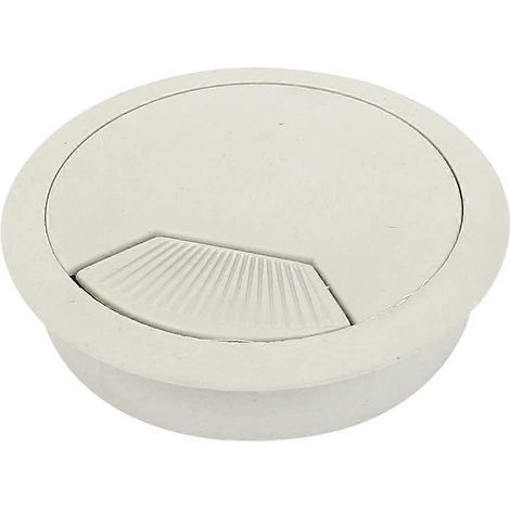 Table en plastique Entrée de câble Diamètre du câble 70 mm (blanc cassé)