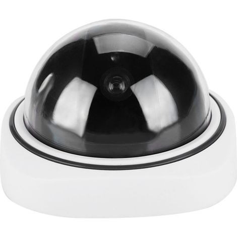 Caméra de surveillance dôme sans fil pour intérieur et extérieur, fausse caméra de sécurité avec fonction vidéo (1/4)