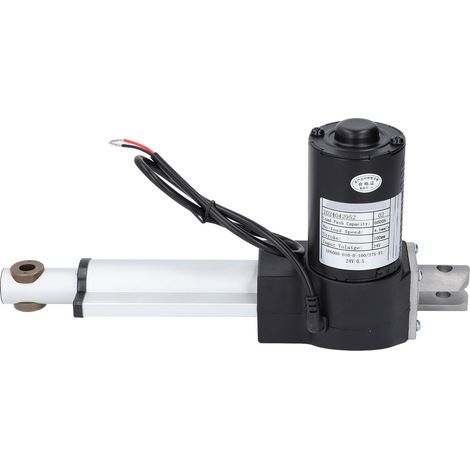 Vérin électrique linéaire 100mm course 6000N poussée vitesse 4,5mm/s robuste avec fin de course interrupteur DC24V (1/5)