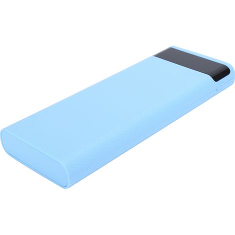 Boîtier de Batterie Power Bank DIY 8x18650 avec Charge Rapide USB - Coque de Charge Bleue