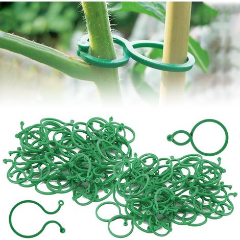 200 pièces Plant Clamp Fix, Pinces de Plantes Fixation de Clips Plastique grimpant Plant Clamp Plastique grimpant Plant Clamp (1/5)