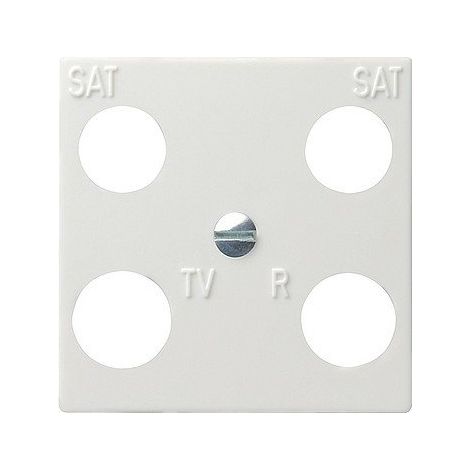 Gira Plaque centrale 4f symétrique Accessoires Blanc pur [025803], 0258 03