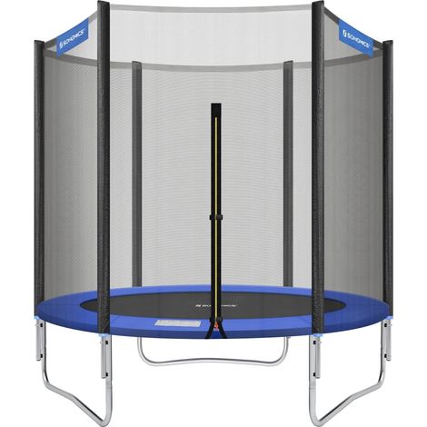 Songmics – Trampoline extérieur 183 cm – Charge maximale 100 kg – Poteaux en acier galvanisé – Filet de sécurité 1,8 m – STR6FT (1/5)