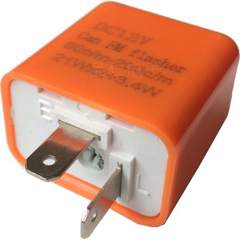 2-poliges, einstellbares Motorrad-Blinkerrelais mit LED-Blinkerfunktion, CAN/FM-Blinker (1/4)