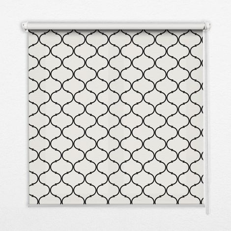 Tenda a Rullo Interna per Finestra - Tenda Filtrante Luce - Tenda Privacy - Tenda Decorativa Rettangolare - Rullo per Interni - (70 cm x 140 cm) - Filo spinato