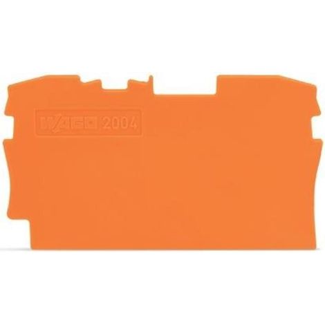 WAGO Abschluss- und Zwischenplatte, 2004-1292, orange (1/2)