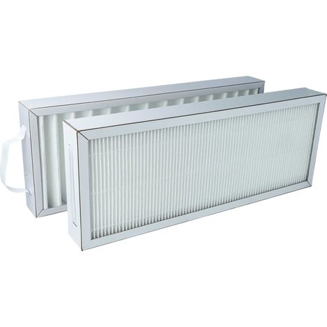 vhbw Air Filter Set compatible with Pluggit Avent P310 Ventilation Devices - G4 / F7 2-Part Kit White