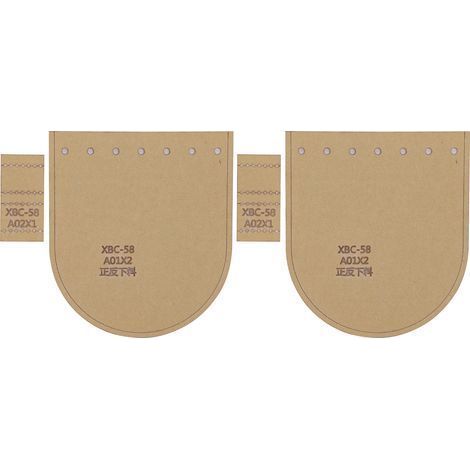 Set mit 2 transparenten Acryl-Schablonen für Geldbörsen, Zeichenvorlagen, DIY-Werkzeug für Lederarbeiten (1/5)