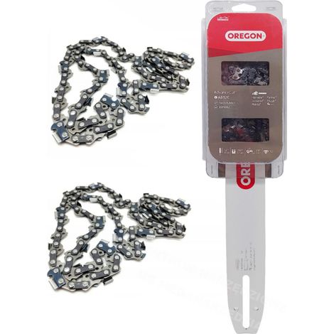 Barra guía Oregon + 2 cadenas de 14" 35cm 3 8 52 1.3 (1/2)