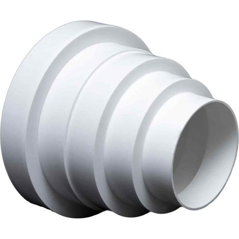 Réducteur universel pour systèmes de ventilation Ø 80-150 mm. Raccord réducteur tube de réduction Ø 80 100 120 125 150. Conduit de ventilation à tuyau rond de ventilation de transition RDRC. (1/5)