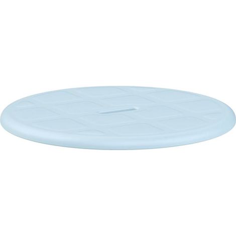Assise souple ronde pour tabouret de douche Capri rond - Bleu