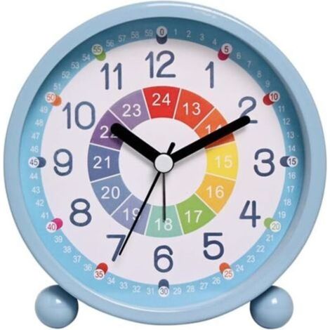 Reloj infantil, despertador educativo día/noche - Para aprender la hora - Despertador educativo con luz, para habitaciones infantiles, recordatorios de aprendizaje (Color/B) (1/5)