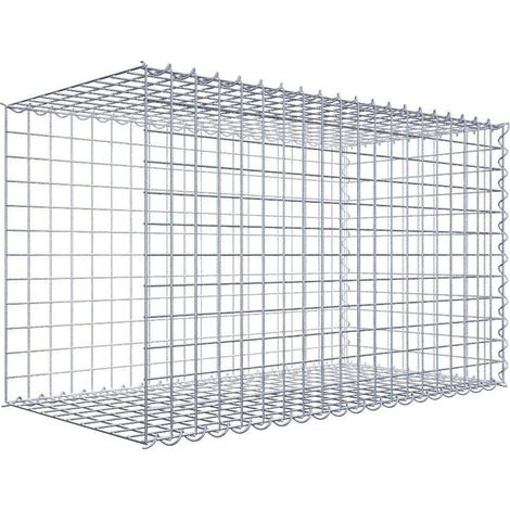 Gabiondeco - Gabion - Element de prolongation en longueur 100 cm x 60 cm x 50 cm (L x H x P). maille 5 x 5 cm. Spirale. Avert.: il manque une grille - Made in Germany (1/5)