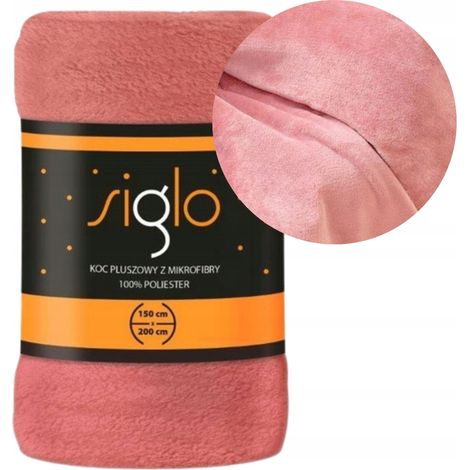 Coperta in microfibra 150x200, morbida e calda, per divano letto, rosa (1/5)