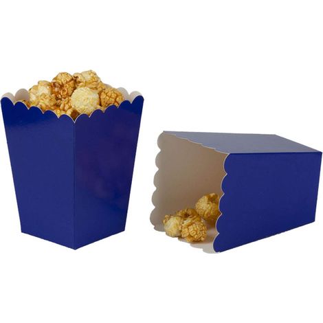 Boîte À Popcorn - En Carton - Pour Fêtes Et Réceptions - Design Ouverture Supérieure - Lot De 10 (1/5)