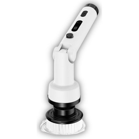 Brosse de nettoyage électrique sans fil - 30 W - 9 têtes de brosse - Rechargeable USB - Blanche - Nettoyeur électrique (1/5)
