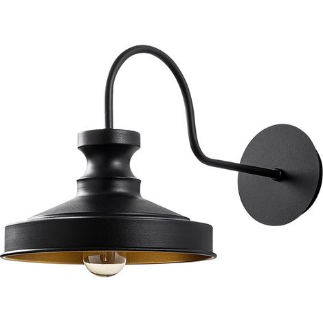 Aplique de pared Harvey 22 Negro