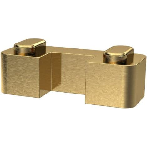 Nuie Brushed Brass Wetroom Shower Screen Support Foot - WRSF017 (1/4)